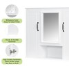 Mshliw 36" Wall Mounted Medicine Cabinet with Mirror,3 Doors & Adjustable Shelves,Solid Wood+MDF Bathroom Storage(Vanity Not Included) - 4 of 4