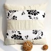 Slickblue Linen Patchwork Floor Cushion - Decorative Throw Pillow, 19.7"x19.7", 6 Design Choices, Machine Washable - 4 of 4