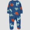 Carter's Just One You® Baby Boys' Dino Footed Pajama - Blue - image 2 of 3