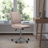 Emma and Oliver Modern Faux Leather Upholstered Mid-Back Home Office Chair with 5 Star Base and Pneumatic Seat Height Adjustment - 2 of 4