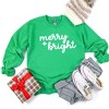 Simply Sage Market Women's Graphic Sweatshirt Merry And Bright Bold Cursive - image 2 of 2