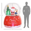 5.5FT Christmas Inflatable Crystal Ball w/Santa Claus, Reindeer & Xmas Tree, Large Christmas Inflatables, Blow Up Christmas Decorations w/ LED Lights - 3 of 4