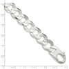 Black Bow Jewelry Men's 15.8mm Sterling Silver Solid Concave Beveled Curb Chain Necklace - 2 of 4