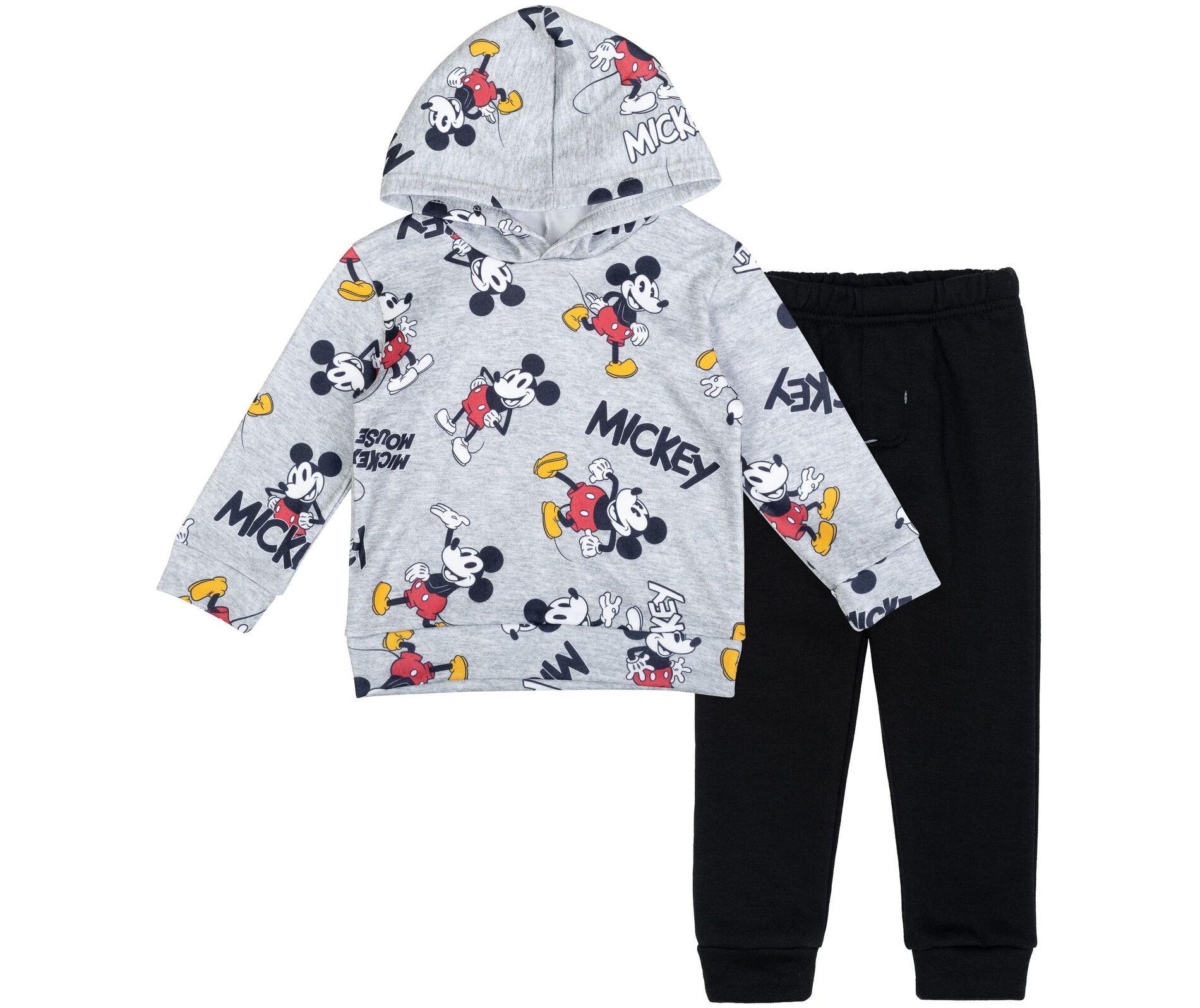 Disney Mickey Mouse Christmas Fleece Pullover Hoodie and Jogger Pants Outfit Set