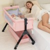 Foalom Baby Bassinet 3 in 1 Baby Bassinet Bedside Sleeper, Easy Assemble Amd Folding Portable Baby Cradle - 2 of 4