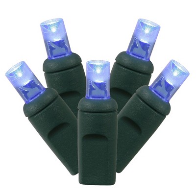 Vickerman 70 Blue Wide Angle Led Single Mold Light On Green Wire, 35 ...