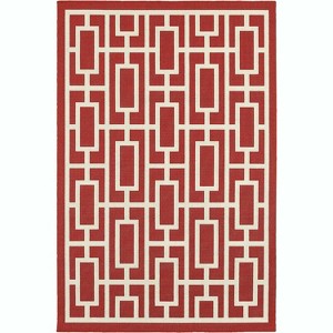 Oriental Weavers Meridian 5'3" x 7'6" Machine Woven Rug in Red - 1 of 3