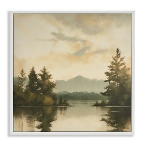 Stupell Industries Soft Beige Mountain Scenery, 12" x 12" - 1 of 4