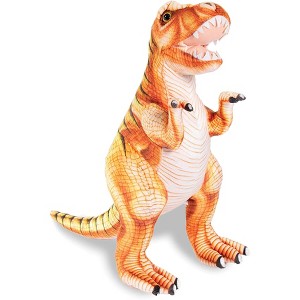 Underwraps Costumes Real Planet Tyrannosaurus Rex Orange/Brown 27 InchRealistic Soft Plush - 1 of 1