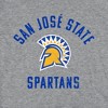Women's San Jose State University Large Cap Sleeve Baby Rib Crop Top Athletic Heather - 3 of 4