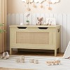 Acekool Decorative Storage Bench, Dual-Use Entryway Chest with Safety Hinge - 2 of 4