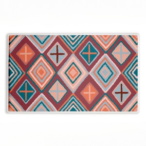 Stupell Industries Bold Geometric Patterns Printed Plush Bath Mat And Bath Rug, Design By Darlene Seale, 18"X30" - 1 of 4
