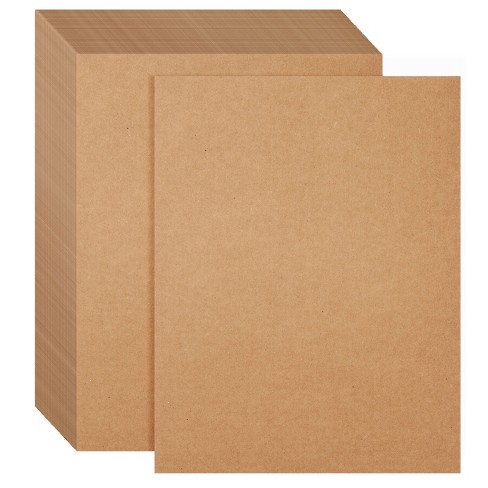 150 Brown Kraft Fiber 80# Cover Paper Sheets - 5 X 7 (5X7 Inches)  Photo|Card|Frame Size - Rich Earthy Color with Natural Fibers - 80lb/pound