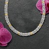 Ross-Simons Sterling Silver Byzantine Necklace With 14kt Gold Stations - 3 of 4
