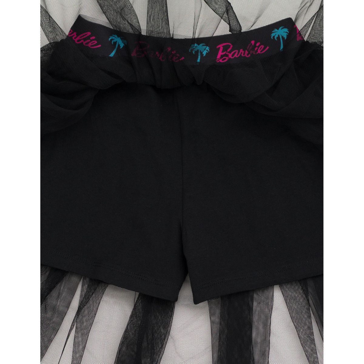 Barbie Boxy Drop Shoulder T-Shirt and Mesh Tulle Skort - thumbnail 6