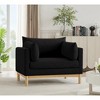 Meridian Furniture,Langham Linen Textured Fabric Chair - 2 of 4