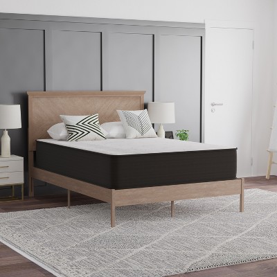 Emma and Oliver 12 Inch Hybrid Mattress, High Density Foam and Pocket Spring Mattress in a Box, CertiPur-US Certified Foam