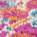 fuchsia/white