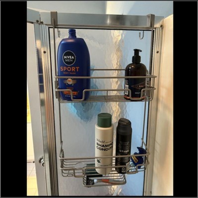 Over The Door Round Wire Shower Caddy Matte Satin - Made By Design