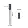 Unique Bargains HRC45 Carbide 4 Flutes Square Nose End Mills 2 Pcs - 2 of 4