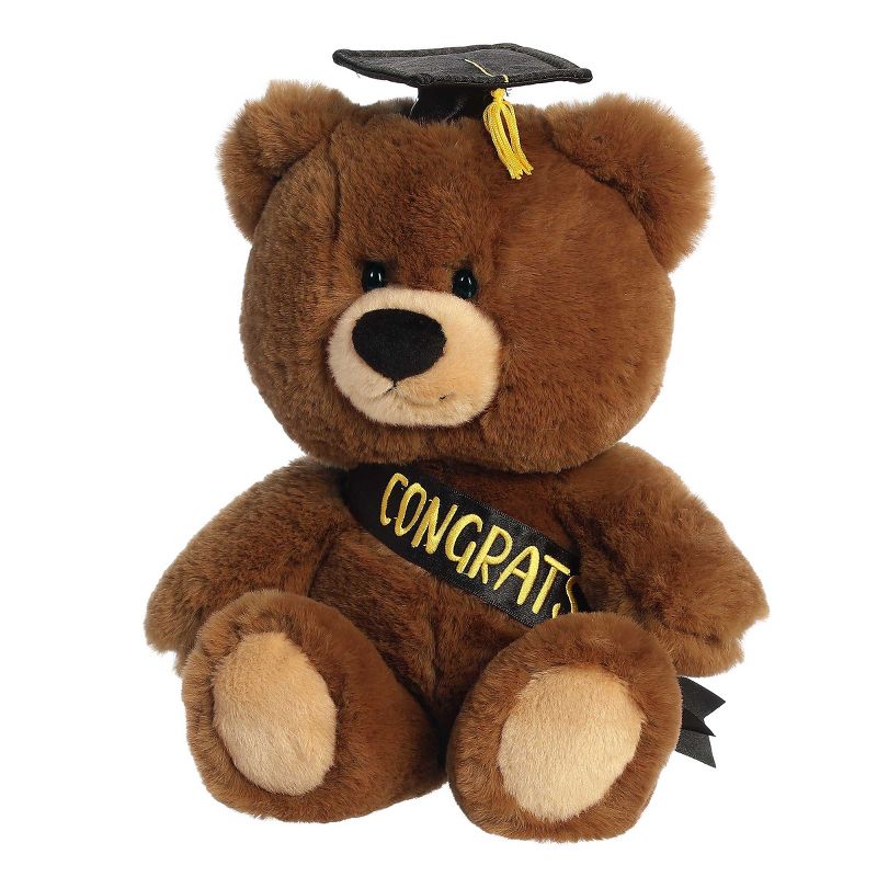 Aurora Graduation 10.5" Hugga-Wug Bear Brown Stuffed Animal, 5 of 6