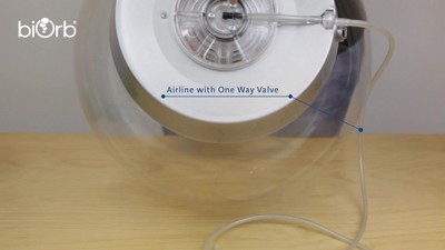 Clear Silicone Aquarium Airline with One Way Valve