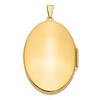 Black Bow Jewelry 14k Yellow Gold 38mm Oval Locket - 3 of 4