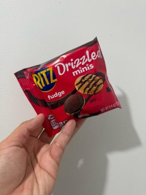 RITZ Drizzled Minis Fudge Crackers Snack Pack Lunch Snacks - 9oz/10ct ...