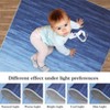 Gradient Color Contemporary Area Rug - Machine Washable Modern Ombre Carpet, Non-Slip Non-Shedding Throw Rug for Living Room Bedroom Laundry - 3 of 4