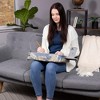 Sofia + Sam Multi-tasking Memory Foam Lap Desk with Tropical Grey Pattern - 2 of 4