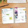 HARDCOVER 2026 Planner, 7"x9": 14 Months (Nov 2025-Dec 2026), Daily/Weekly/Monthly,  Bookmark, Pocket Folder w Sticky Notes (Rainbow Floral) - 3 of 4