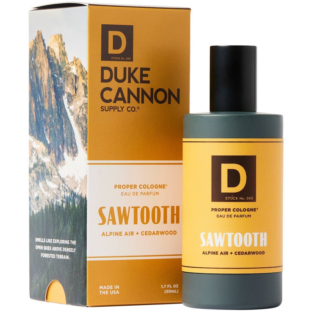 Duke Cannon Sawtooth Proper Cologne - Alpine Air & Cedarwood Cologne for Mens - 1.7 fl. oz