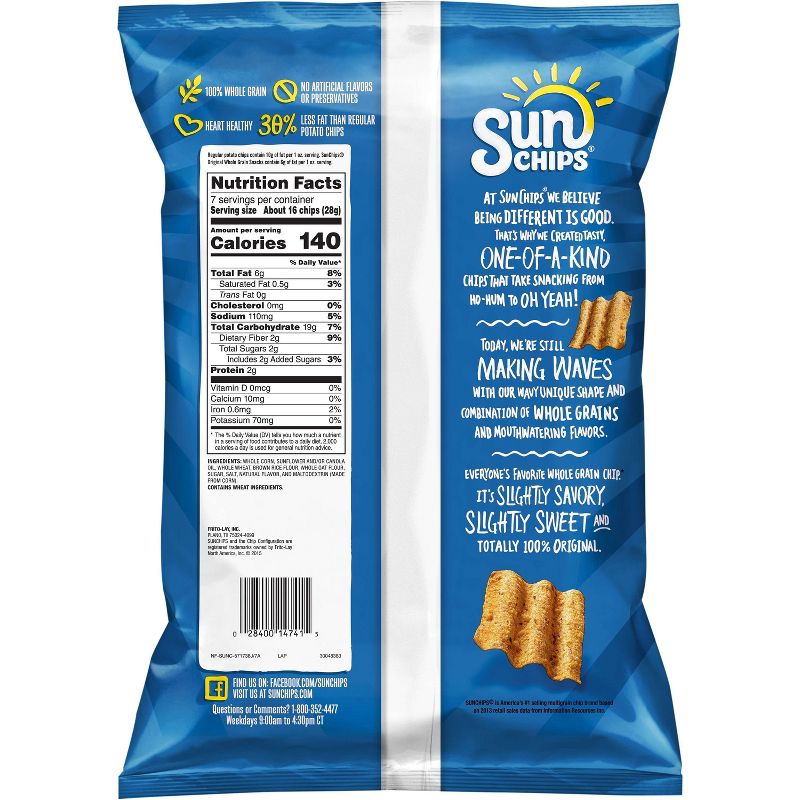 SunChips Original Whole Grain Chips - 7oz, 3 of 7