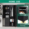Mlezan Metal Storage Cabinet: Lockable, Drawers, and Shelves for Clothing, Files, or Tools. Wardrobe for Office, Home, School, Gym, or Garage. - 4 of 4