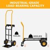 2 in 1 Convertible Hand Truck, 800LBS Capacity Platform Hand Cart Non-Flat Wheels, Folding Utility Dolly Cart for Warehouse, Home, Supermarket - 2 of 4