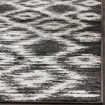 Chic Lodge-Style Ivory/Rose Hand-Knotted 3' x 5' Synthetic Rug