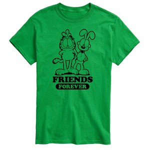 Men's - Garfield - Friends Forever Garfield and Odie Short Sleeve Graphic T-Shirt - 1 of 4
