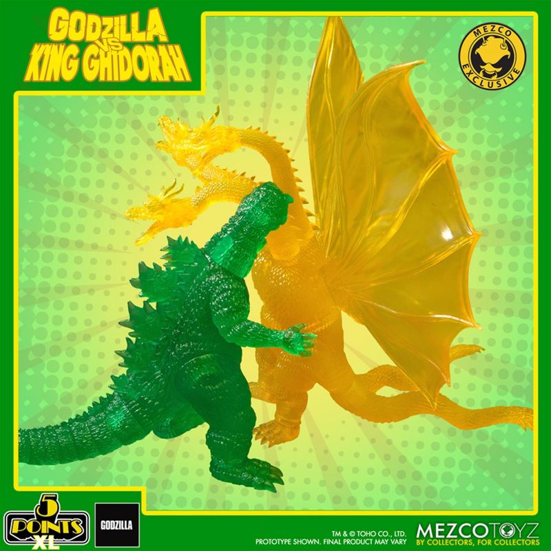 Mezco Toyz Godzilla Vs. King Ghidorah 5 Points XL Radioactive Battle Box, 3 of 10