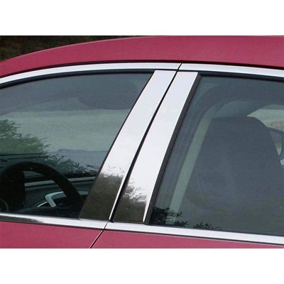 QAA is Compatible with 2010-2016 Buick Lacrosse 4 Piece Stainless Pillar Post Trim PP50520