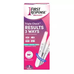 First Response Triple Check Pregnancy Test Kit - 3ct
