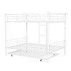NicBex Modern Full over Full Loft Bunk Bed with Metal Bed Frame, Convertible Triple Bed with Trundle, Ladder and Guardrail for Bedroom - 4 of 4