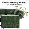 Vipbear 7-seater U-shaped sofa, Modular sofa bed, with pull-out bed, reclining backrest, storage cabinet, tool-free assembly, snow velvet - 4 of 4