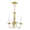 Livex Lighting Williamsburgh 3 - Light Chandelier in  Polished Brass - 3 of 4