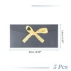 Unique Bargains Bow Tie Design Invitation Envelopes for Greeting Cards Wedding Birthday Christmas 5 Pcs - 2 of 4