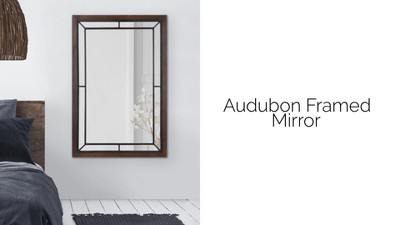 Audubon Coastal Farmhouse 24x36 White Rectangular Wall Mirror