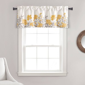 18"x52" Aprile Light Filtering Valance - Lush Décor - 1 of 4