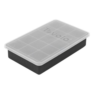 Tovolo Perfect Cube Ice Trays with Lid Charcoal