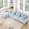 Christopher Knight Home Cara 142" Chenille Upholstered L-Shape Sectional Sofa - 2 of 4