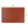 REGALWOVEN Faux Leather Non-Slip Heat-Resistant Washable Placemats 18 x 12 Inch 6 Pcs - 4 of 4