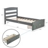 ALEXOUN Twin Size Bed Frame with Drawers,Twin Size Platform Bed with Headboard and Footboard & Wood Support Slats,No Box Spring Needed - 3 of 4
